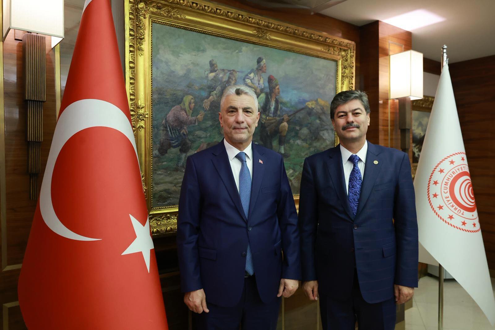 Kırşehir Milletvekili Necmettin Erkan, Ticaret Bakanı Ömer Bolat’ı Ziyaret Etti