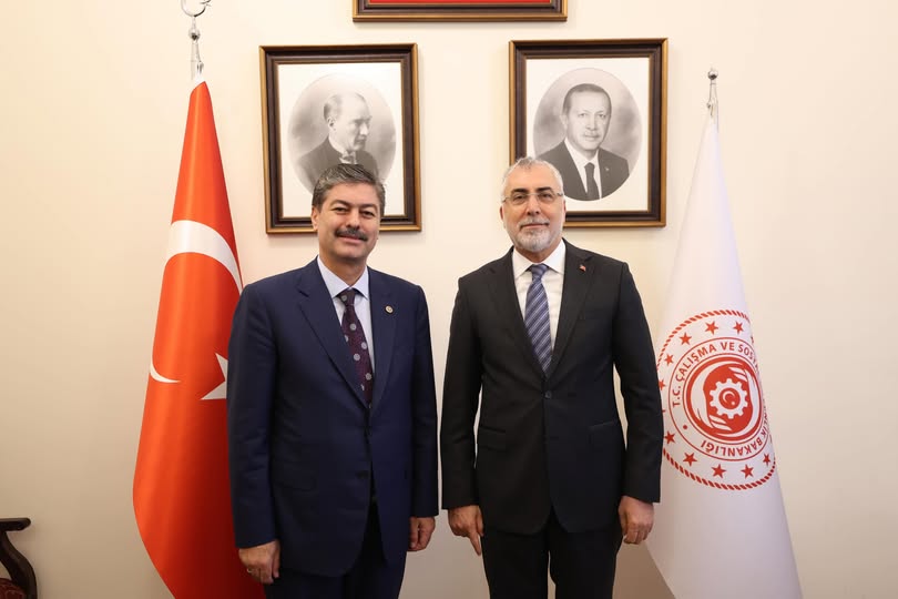 Bakan Vedat Işıkhan ile Necmettin Erkan Kırşehir’in İstihdam Gündemini Görüştü