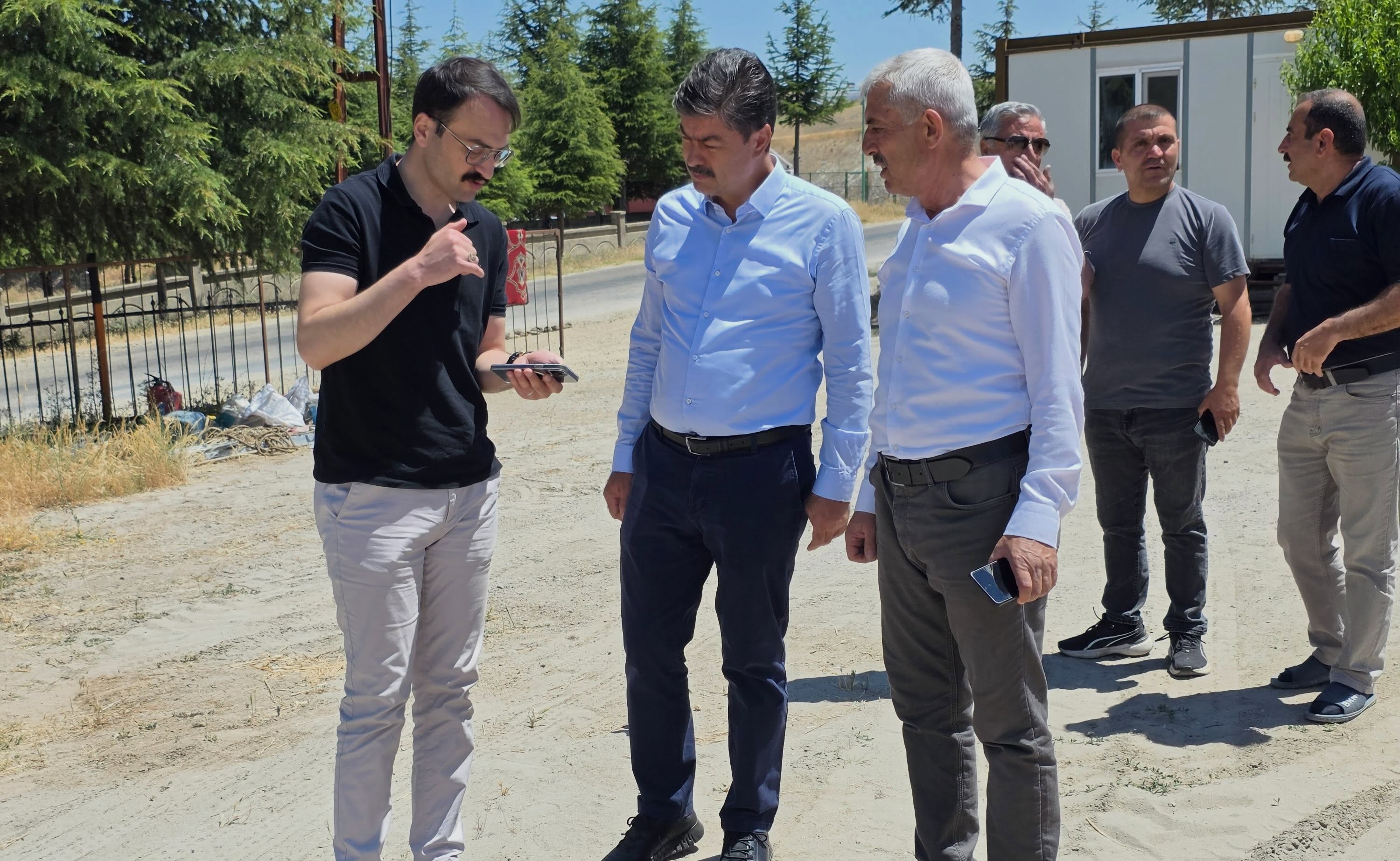 Akpınar’a Kazandırılacak Yeni Hizmet Alanında Çalışmaları İşte O Vekil Yerinde İncelendi
