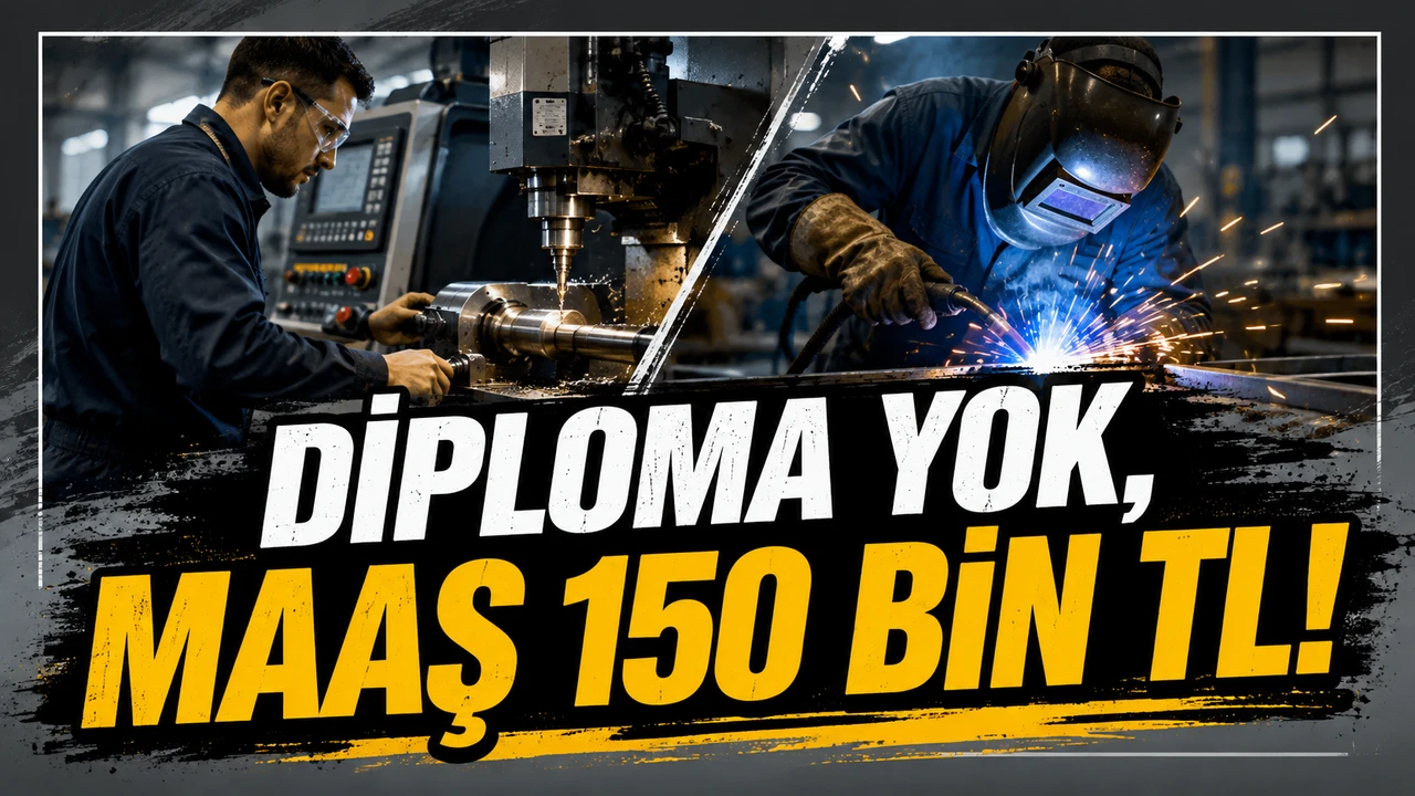 Sanayide Usta Krizi Maaşları Uçurdu: Üniversite Diploması Aranmıyor, Başlangıç 50 Bin TL