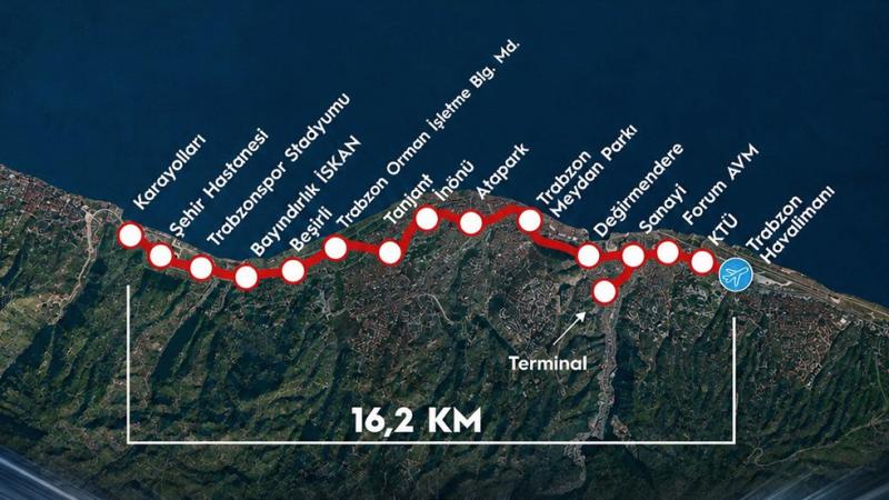 Trabzon Raylı Sistem İçin İlk Kazma 1 Eylül'de Vuruluyor