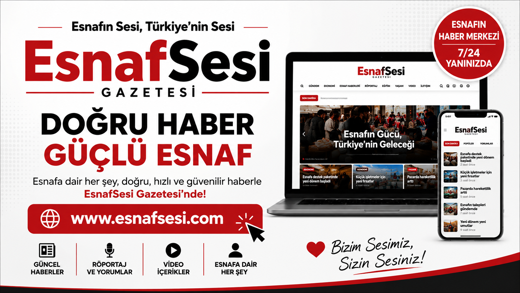 Esnafın ve İş Dünyasının Yeni Haber Adresi: Esnaf Sesi Yayın Hayatına Hız Verdi