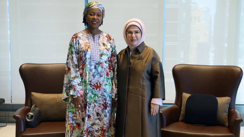 Emine Erdoğan, Sierra Leone Cumhurbaşkanı'nın Eşiyle Görüştü