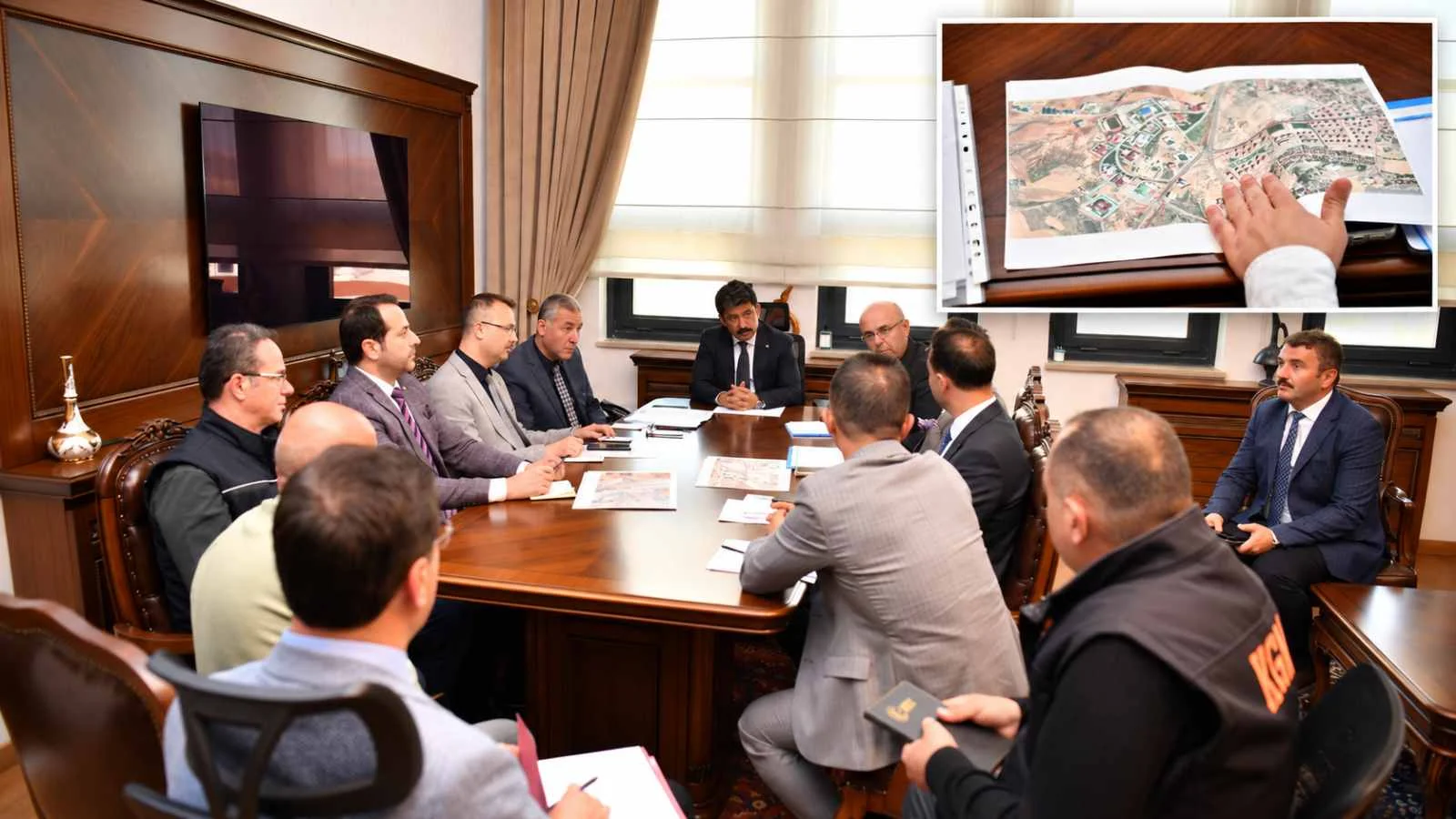 Kırşehir'deki 400 yataklı yeni Devlet Hastanesi için altyapı toplantısı yapıldı