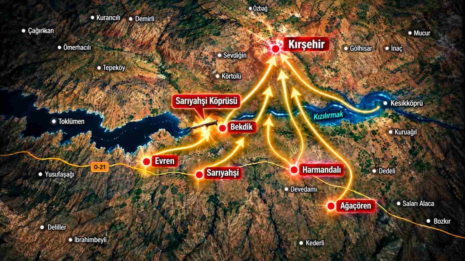Kızılırmak’ın Karşı Yakasındaki Yerleşimlerin Kırşehir’e Bağlanması Fikri Köşe Yazısıyla Gündemde
