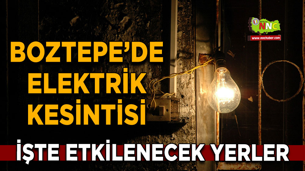 Kırşehir Boztepe’de 12 Ekim’de Yeni Mahallesi’nde planlı elektrik kesintisi