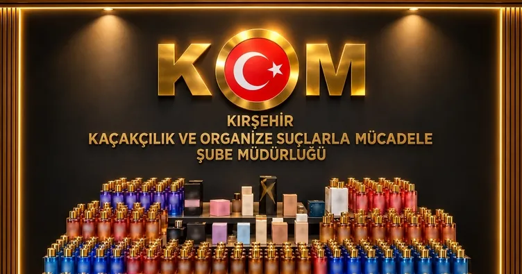 Kırşehir’de 649 kaçak parfüm ele geçirildi: Değeri yaklaşık 2 milyon lira