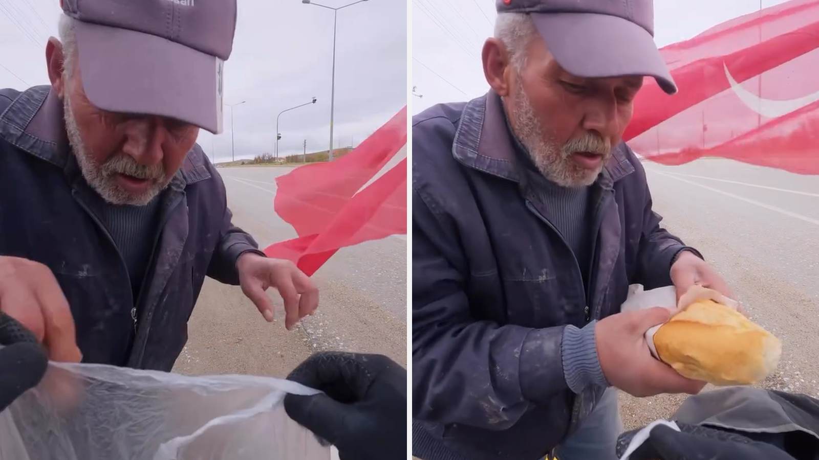 Bisikletli Fransız Seyyah Akpınar’da Aldığı İkramı Anlattı: “Poşet Dolusu Yiyecekle Ayrılıyorum”